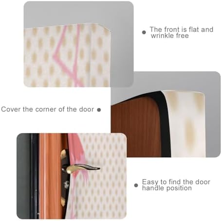 Susiyo Pink Flamingo Door Cover for Halloween Party