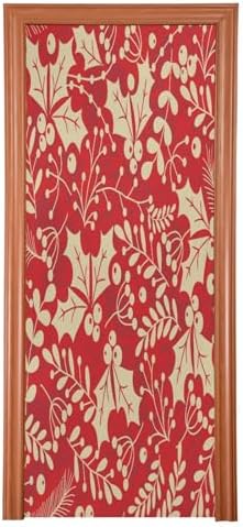 Susiyo Holly Leaves Berries Halloween Door Cover