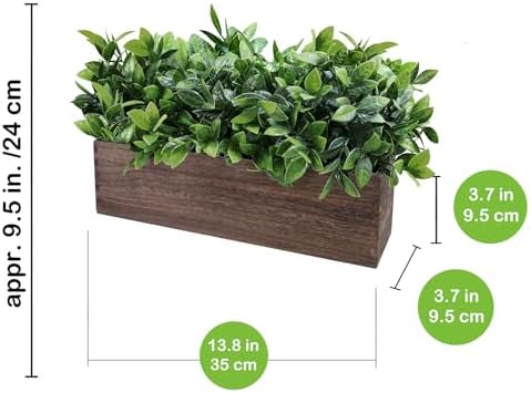 Winlyn 14 Inch Artificial Boxwood Plant Decor