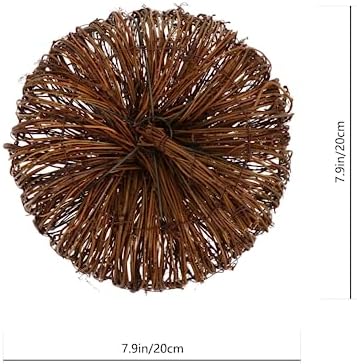MAGICLULU Artificial Rattan Pumpkin for Halloween Thanksgiving