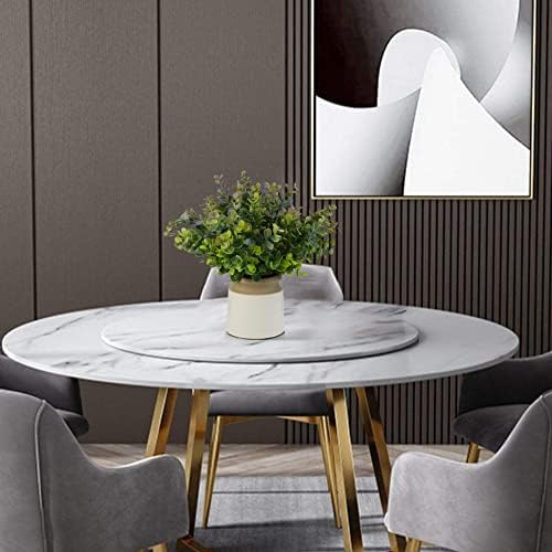 Artificial Eucalyptus Topiary in White Ceramic Pot