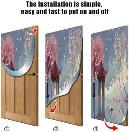 Susiyo Wonderland Halloween Door Cover Stretch Fabric 32x79 in