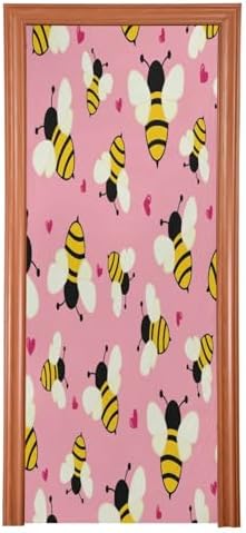 Susiyo Tiny Bee Halloween Door Cover Stretch Fabric 32x79 in
