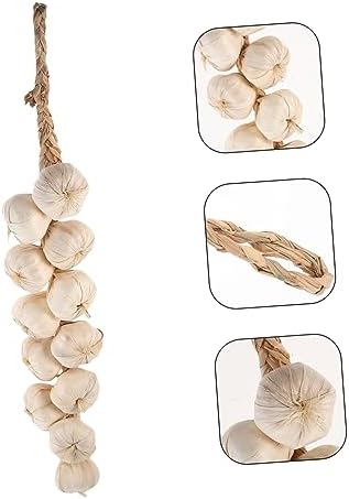 BESPORTBLE Halloween Garlic Artificial Vegetable Hanging String Props