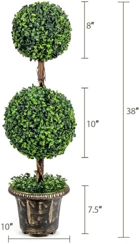 Safeplus 3ft Artificial Boxwood Topiary Tree