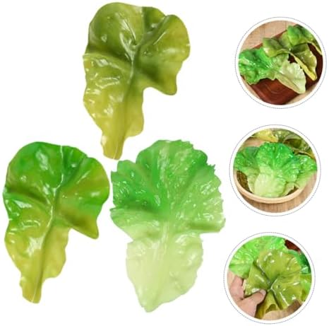 ARTIBETTER Realistic Artificial Lettuce Leaf Decor Set