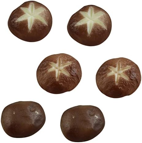 Amosfun 6pcs Decorative Simulated Mushroom Models