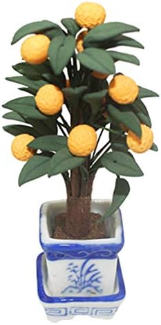 EXCEART Mini Orange Tree Potted Plant Decoration