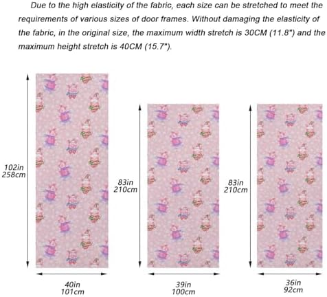 Susiyo Funny Pigs Christmas Door Cover Decoration