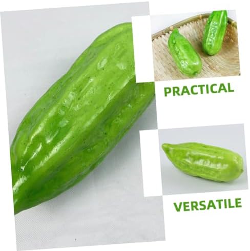 PRETYZOOM 4pcs Foam Bitter Melon Artificial Vegetable Props