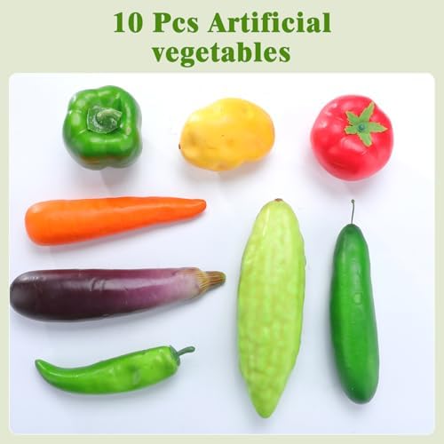 10 Pieces Artificial Vegetables Decoration Set