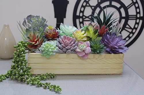 DECOROUS Realistic Fake Succulents 20 Pack Artificial Plants