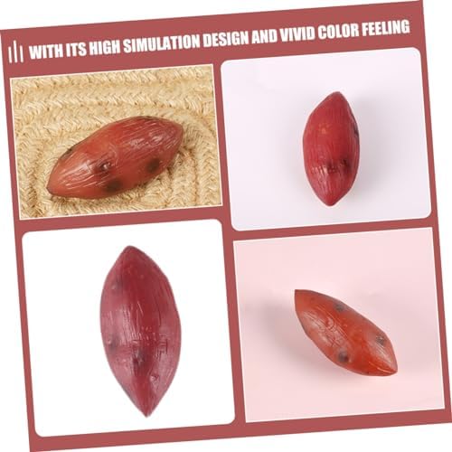 Kisangel 5pcs Lifelike Resin Sweet Potato Artificial Vegetable Decor