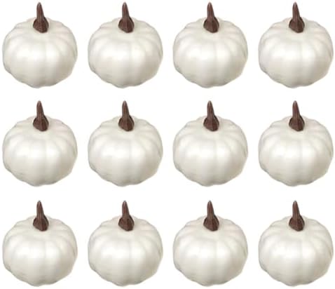 12PCS Artificial Pumpkins for Halloween Decor