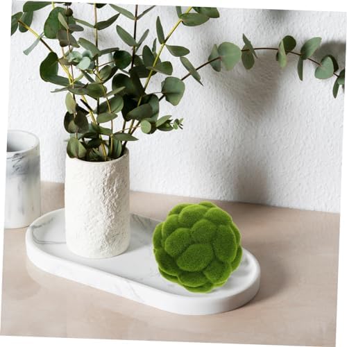 2pcs Artificial Topiary Moss Balls Decorative Garden Sphere