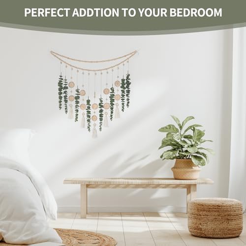 Giauma Artificial Eucalyptus Wall Garland Sage Green Boho Decor