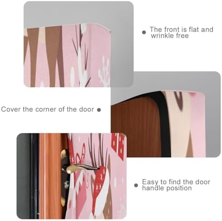 Susiyo Winter Deer Door Cover Christmas Decoration 32x79 in