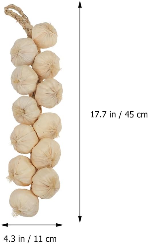 VICASKY 3pcs Artificial Garlic Strings Decor