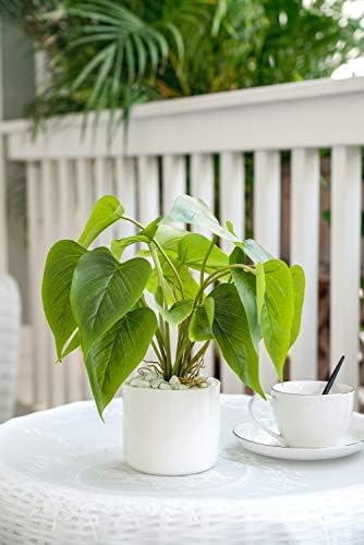 Mkono Artificial Topiary Plant in Clear Pot