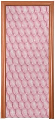 Susiyo Pink Gold Mermaid Door Cover 35x79 Inch