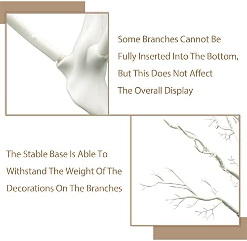 Sziqiqi White Artificial Tree Centerpiece for Weddings Parties Christmas