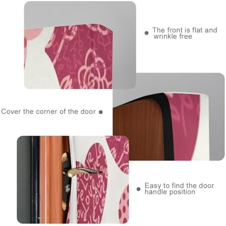 Susiyo Heart Door Decoration 32x79 Inches Stretch Fabric