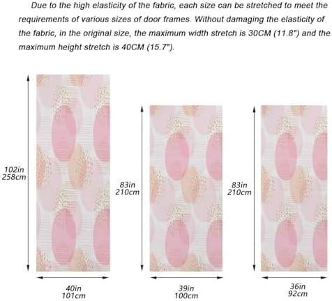 Susiyo Modern Abstract Halloween Door Cover 32x79 in
