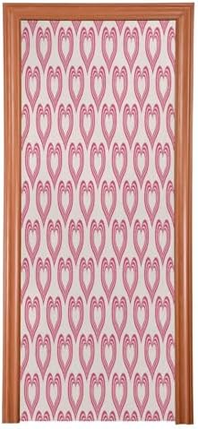 Susiyo Pink Hearts Door Cover 35x79 Inch