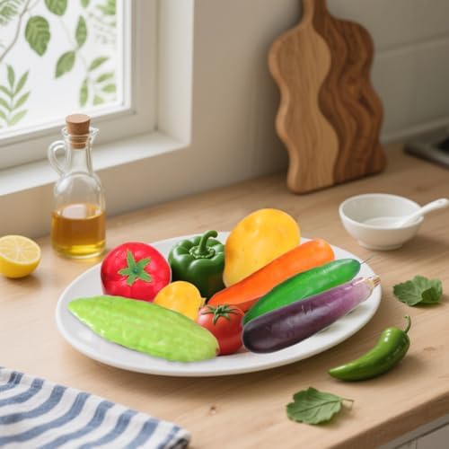 10 Pieces Artificial Vegetables Decoration Set