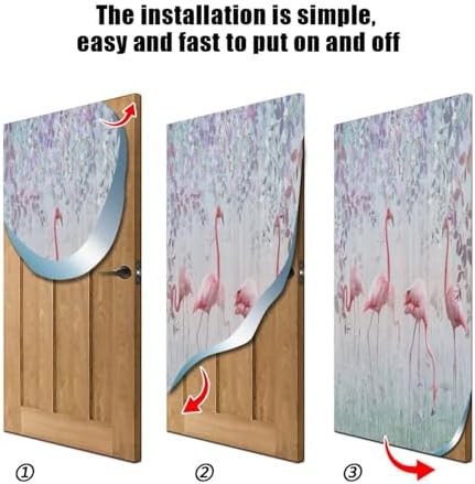 Susiyo Flamingos Garden Halloween Door Cover