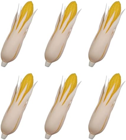 6Pcs Artificial Corn for Thanksgiving Display and Photo Props