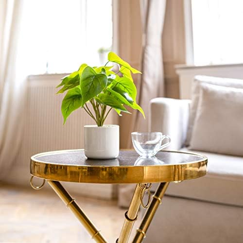 Mkono Artificial Topiary Plant in Clear Pot