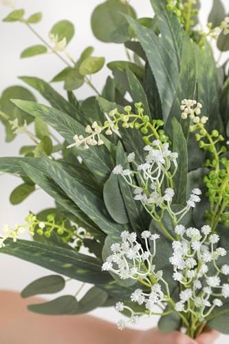 YYHUAWU Artificial Greenery Stems Box Set 86pcs with 6 Kinds