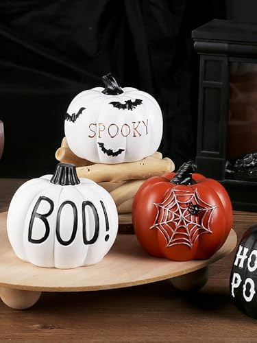 Belupai Halloween Pumpkin Ornaments Set