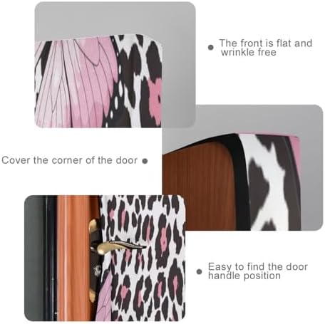 Susiyo Butterfly and Leopard Halloween Door Cover 32x79 in