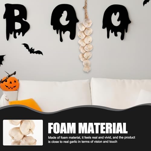 12pcs Halloween Garlic Garland Artificial Strings Indoor Decor