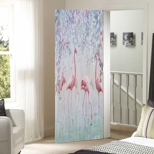 Susiyo Flamingos Garden Halloween Door Cover