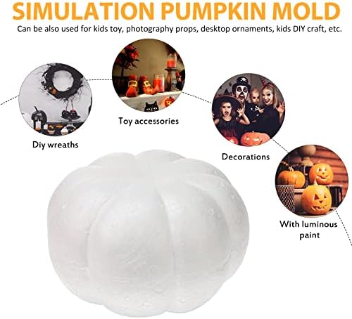 Cabilock Large White Artificial Pumpkins 78 Inch