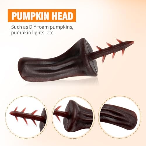24PCS Fake Pumpkin Stems Halloween Decor