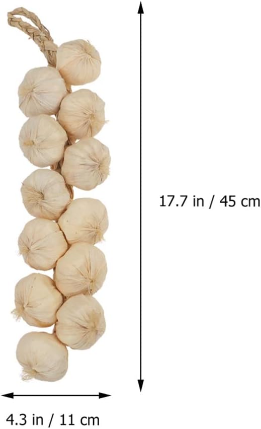 Sewroro 3Pcs Artificial Garlic Strings Decor