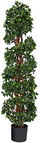 Nearly Natural 45ft English Ivy Spiral Topiary Artificial Tree