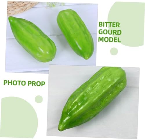 PRETYZOOM 4pcs Foam Bitter Melon Artificial Vegetable Props