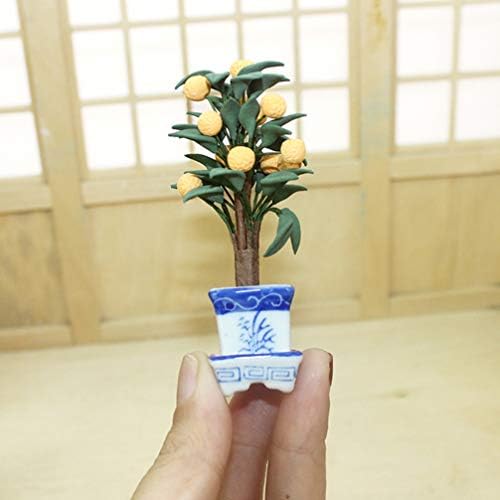 EXCEART Mini Orange Tree Potted Plant Decoration