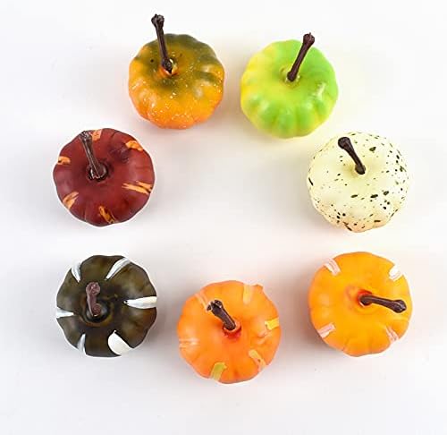 30Pcs Artificial Mini Pumpkins for Halloween Decor