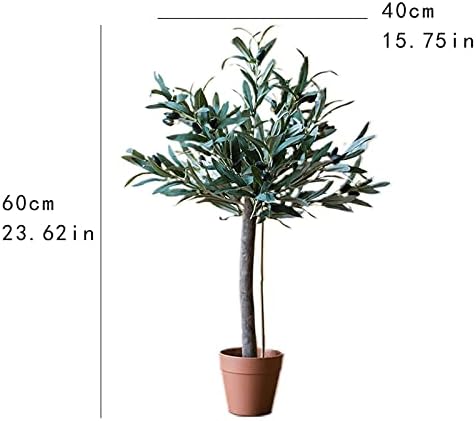 Artificial Olive Tree 23 Inch Silk Faux Decor