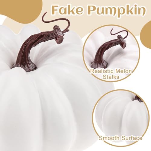 Meiwlong 67 Inch Artificial Foam Pumpkin Decor
