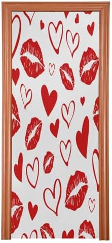 Susiyo Red Lips Kiss Halloween Door Cover