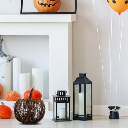 Handmade Wicker Rattan Pumpkin Halloween Decor
