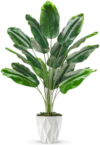 Der Rose 28 Inch Artificial Banana Tree with Pot