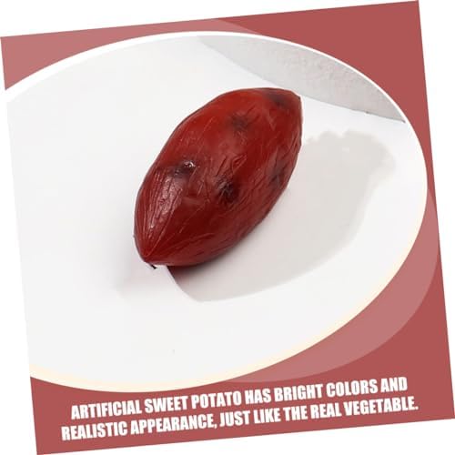 Sosoport 5pcs Realistic Artificial Sweet Potato Decorations